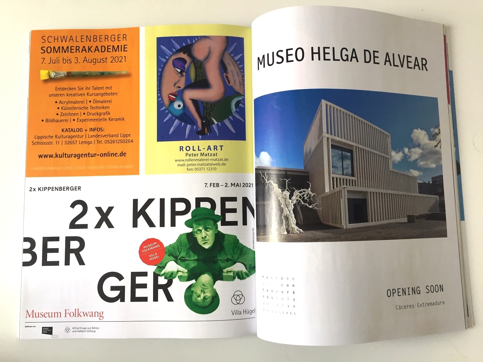 Anzeige im Kunstmagazin art _ Matzat
