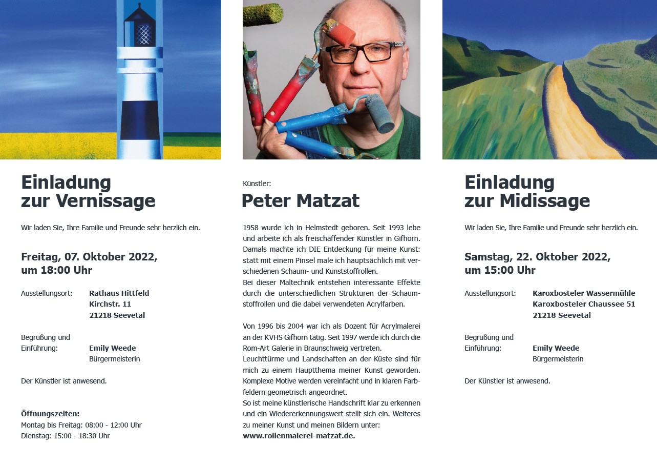 Einladung zur Vernissage